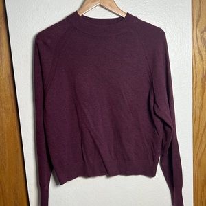 Purple sweater, very soft